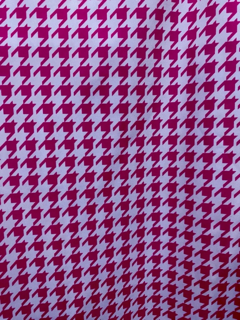 Pink Houndstooth Mini Dress Preppy Tenniscore Country Club Summer S